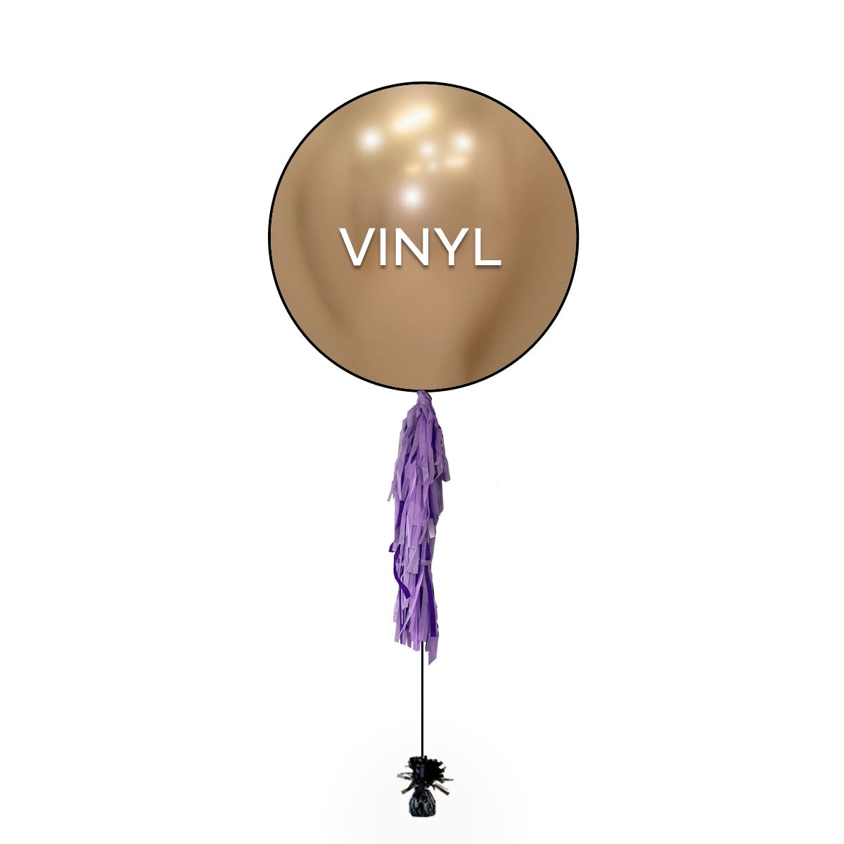 24inch Single Large Customizable Logo Custom Print Vinyl Balloon with TASSEL
