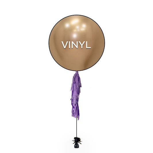 24inch Single Large Customizable Logo Custom Print Vinyl Balloon with TASSEL