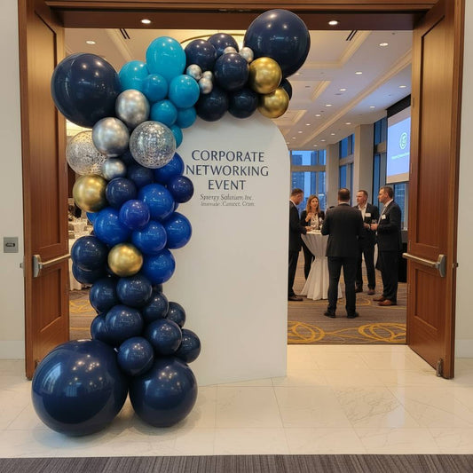[3 DAY RENTAL] 6.6 ft Backdrop with Custom Message and Balloon Garland (Indoor)