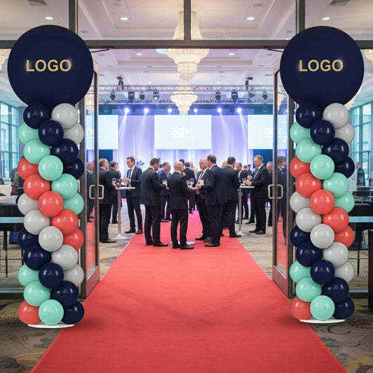 PAIR (x2) 7ft Balloon Column in VINYL Custom Print - Indoor