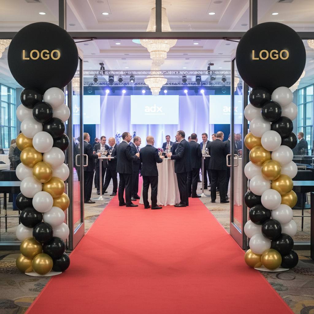 PAIR (x2) 7ft Balloon Column in VINYL Custom Print - Indoor
